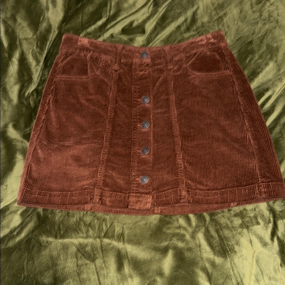 American Eagle Outfitters Brown A-Line Mini Skirt Casual